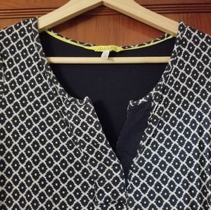 Navy blue with silver dress